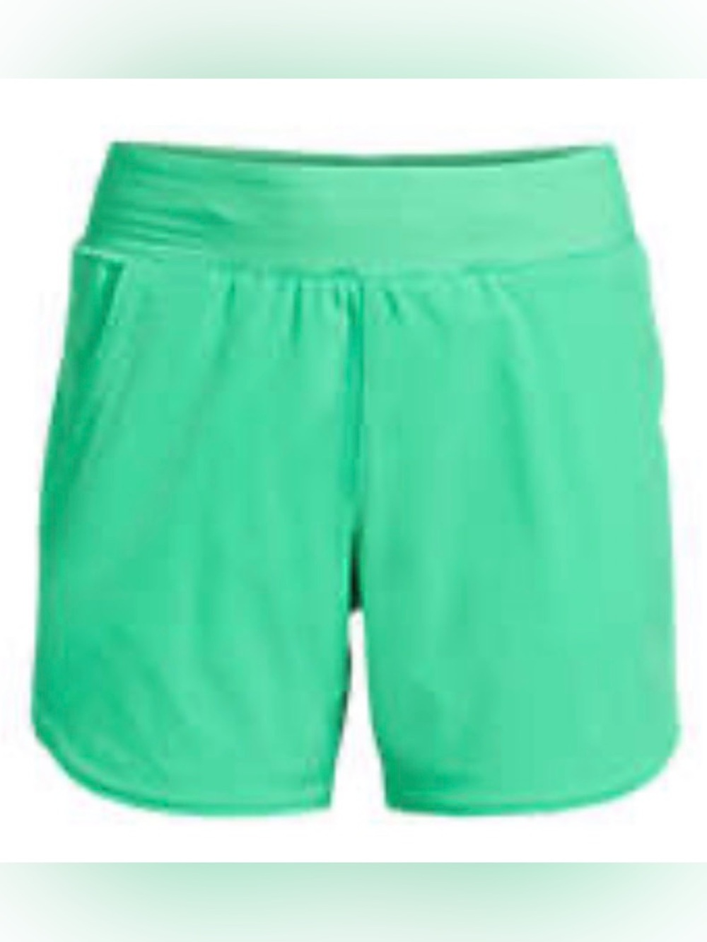 Land’s End Plus Size 24w Sunshade UPF50 5-Inch Board Shorts with Panty